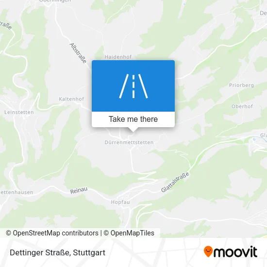Карта Dettinger Straße