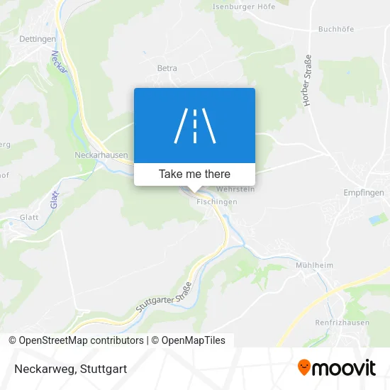 Карта Neckarweg