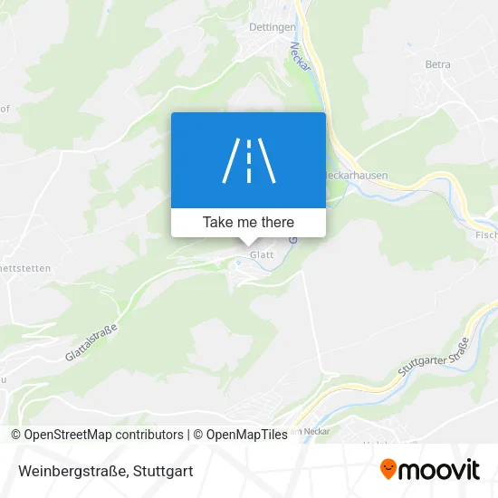 Карта Weinbergstraße