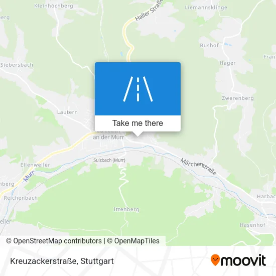 Карта Kreuzackerstraße