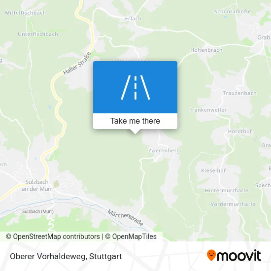 Карта Oberer Vorhaldeweg