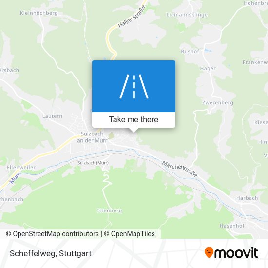 Scheffelweg map