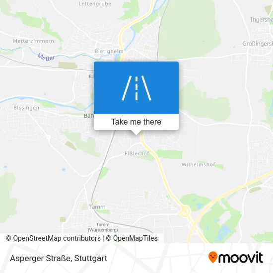 Карта Asperger Straße