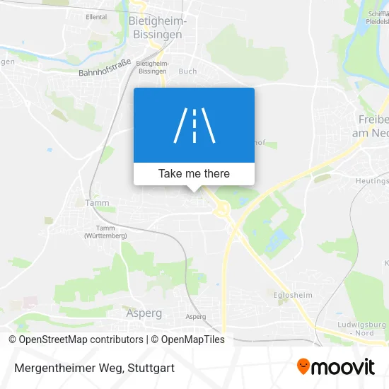 Карта Mergentheimer Weg