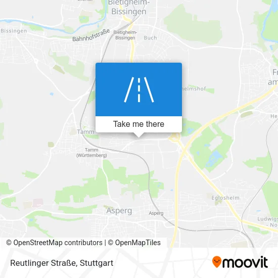 Карта Reutlinger Straße