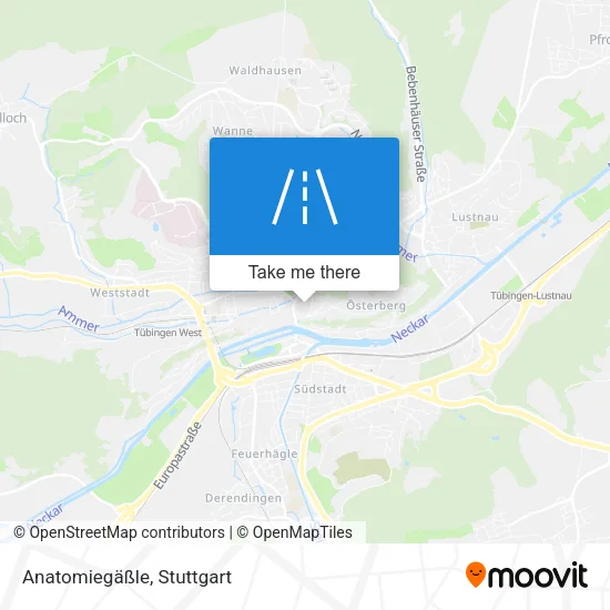 Карта Anatomiegäßle