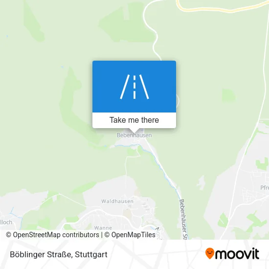 Карта Böblinger Straße