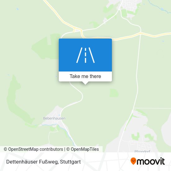 Карта Dettenhäuser Fußweg