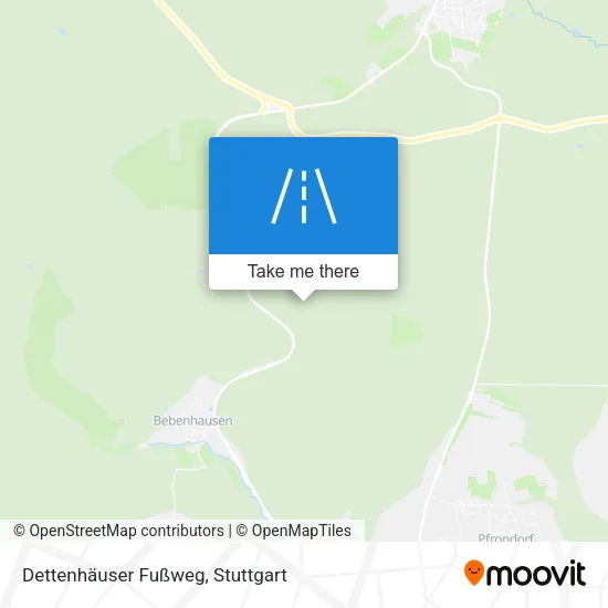 Карта Dettenhäuser Fußweg