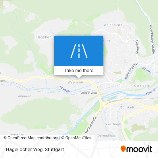 Карта Hagellocher Weg