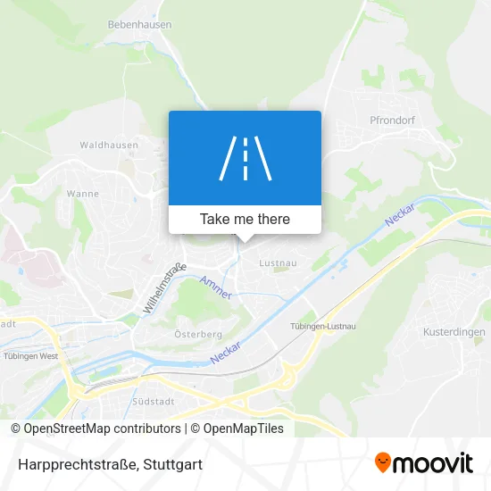 Карта Harpprechtstraße