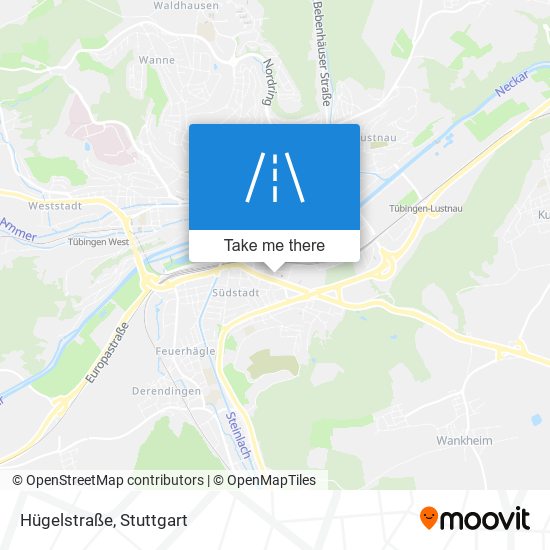 Hügelstraße map