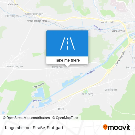 Карта Kingersheimer Straße