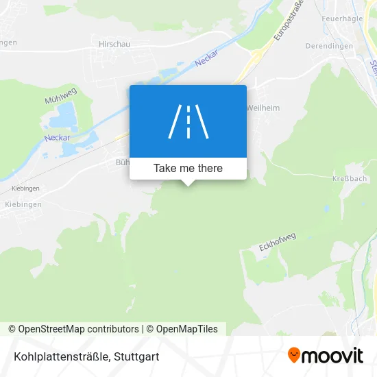 Карта Kohlplattensträßle