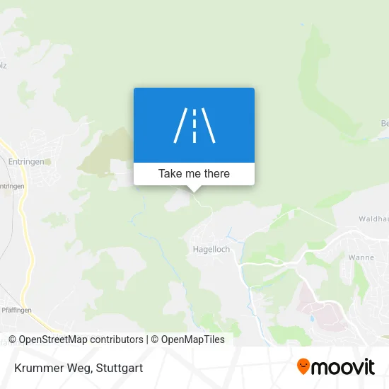 Krummer Weg map