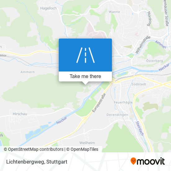 Lichtenbergweg map