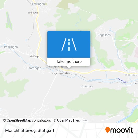 Mönchhütteweg map