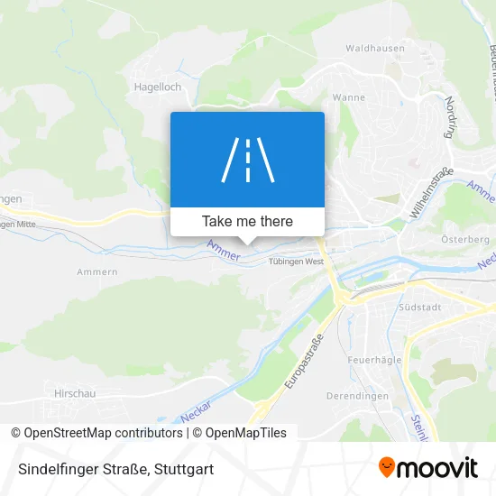 Карта Sindelfinger Straße
