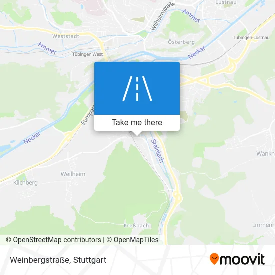 Карта Weinbergstraße