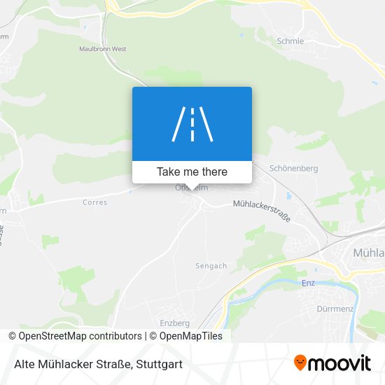 Карта Alte Mühlacker Straße