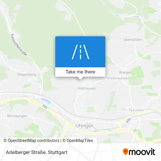 Карта Adelberger Straße