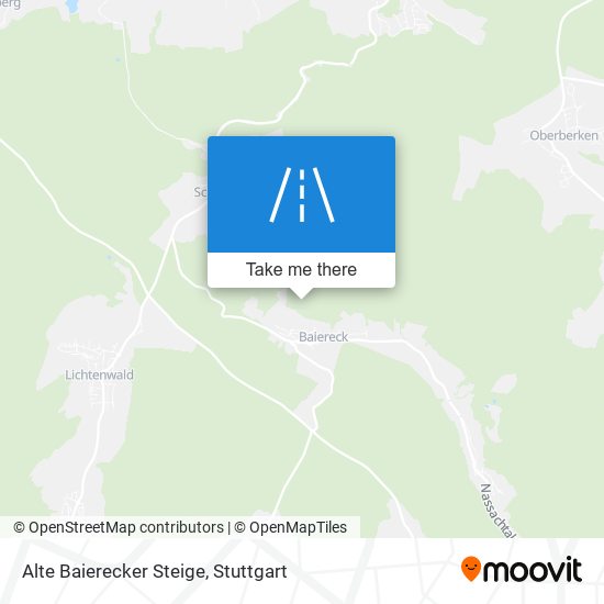 Карта Alte Baierecker Steige