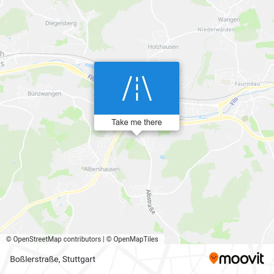 Карта Boßlerstraße
