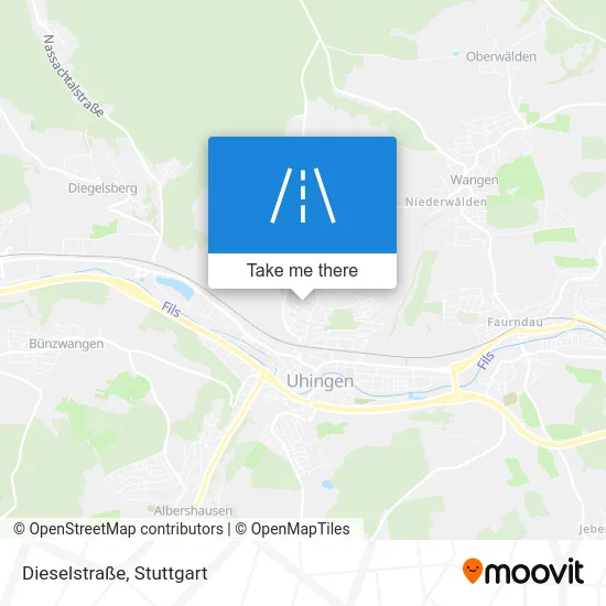 Карта Dieselstraße