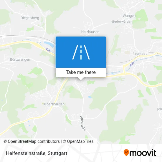Карта Helfensteinstraße