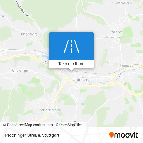 Карта Plochinger Straße