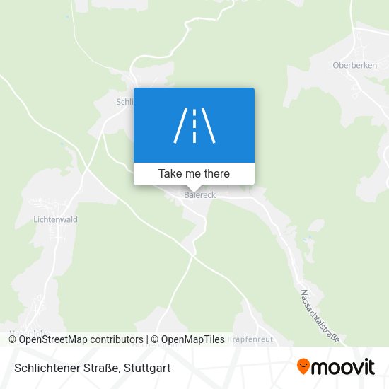 Schlichtener Straße map