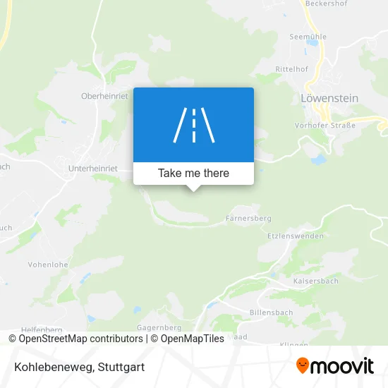 Карта Kohlebeneweg