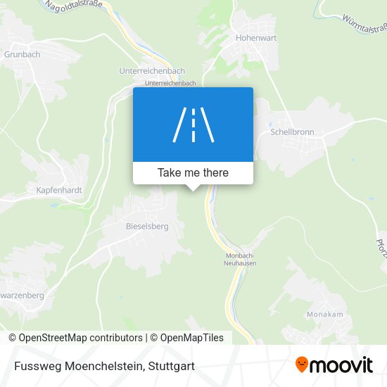 Fussweg Moenchelstein map