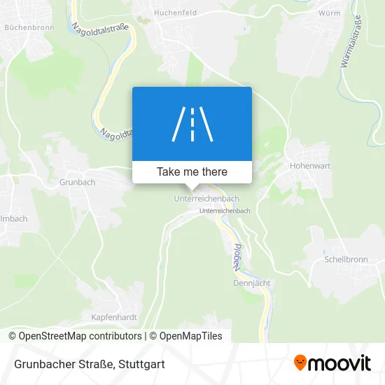 Карта Grunbacher Straße