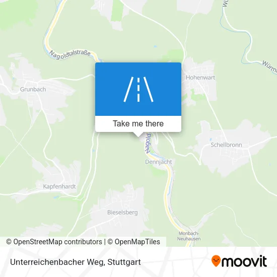 Карта Unterreichenbacher Weg