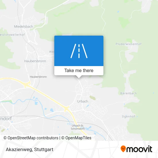Akazienweg map