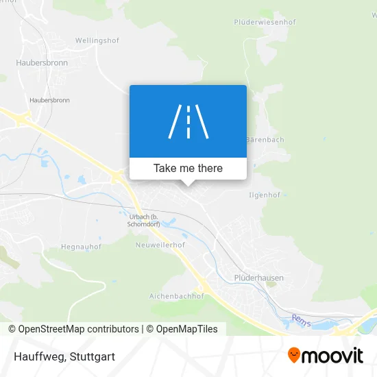 Hauffweg map