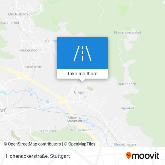 Карта Hohenackerstraße