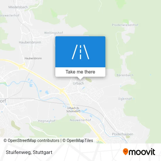 Карта Stuifenweg