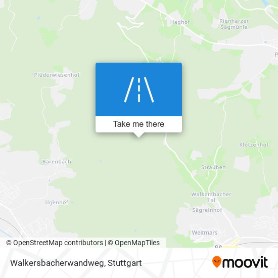 Walkersbacherwandweg map