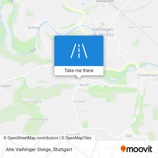 Alte Vaihinger Steige map