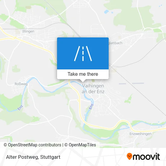 Карта Alter Postweg