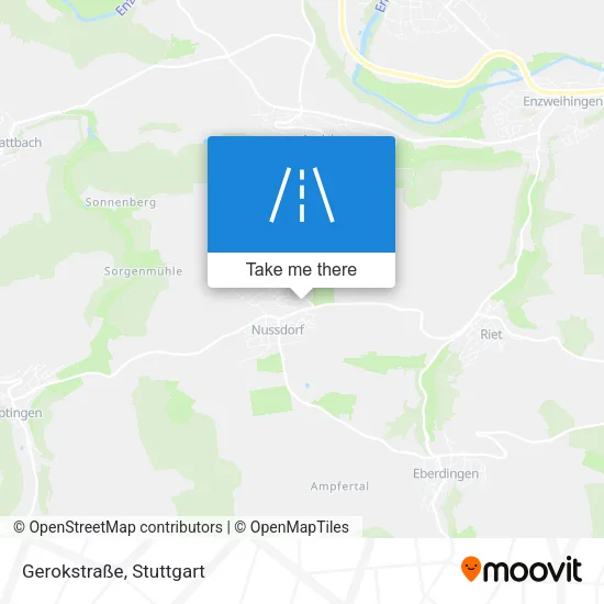Карта Gerokstraße