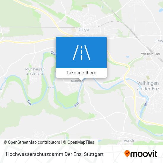 Hochwasserschutzdamm Der Enz map