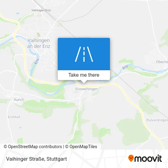 Карта Vaihinger Straße