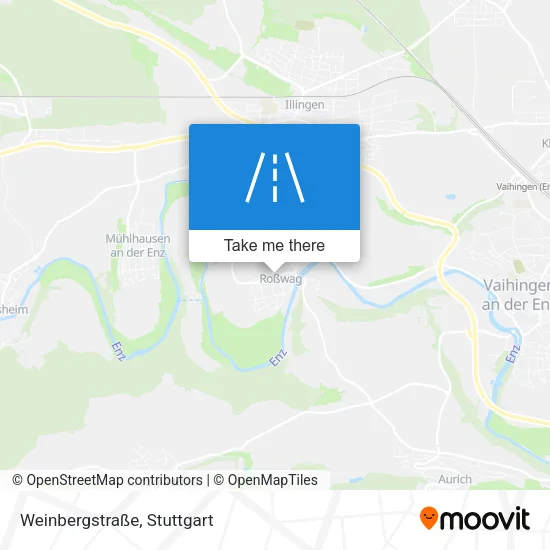 Карта Weinbergstraße