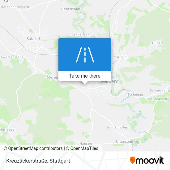 Kreuzäckerstraße map