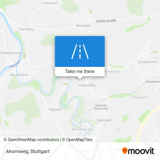Ahornweg map