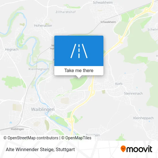 Карта Alte Winnender Steige