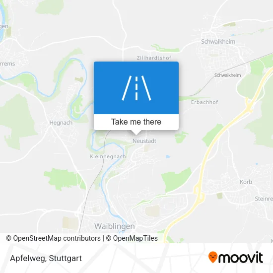 Карта Apfelweg